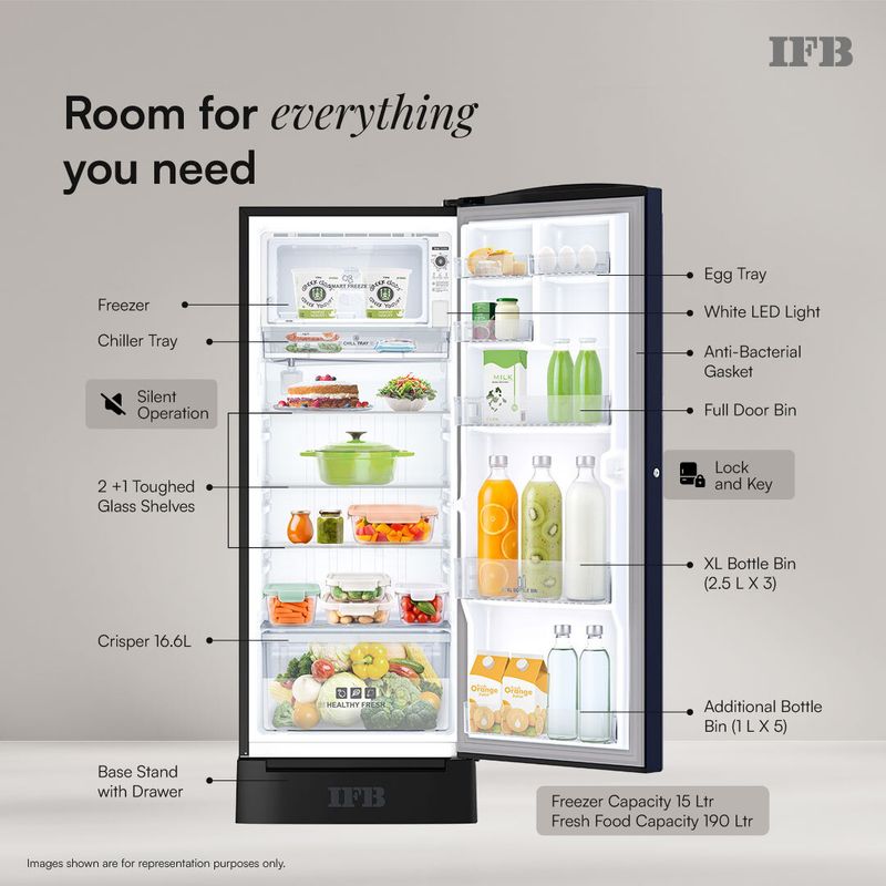 IFB 206 L Direct Cool Single Door Refrigerator - Image 4