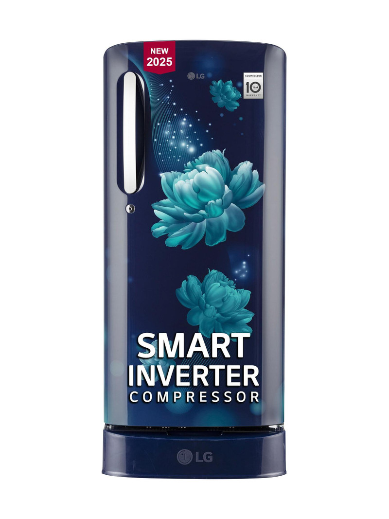 LG 185 L Direct Cool Single Door 5 Star Refrigerator with Base Drawer with Smart Inverter Compressor, Runs on Home Inverter, Fit Max Chiller Tray & 2026 Model on Flipkart