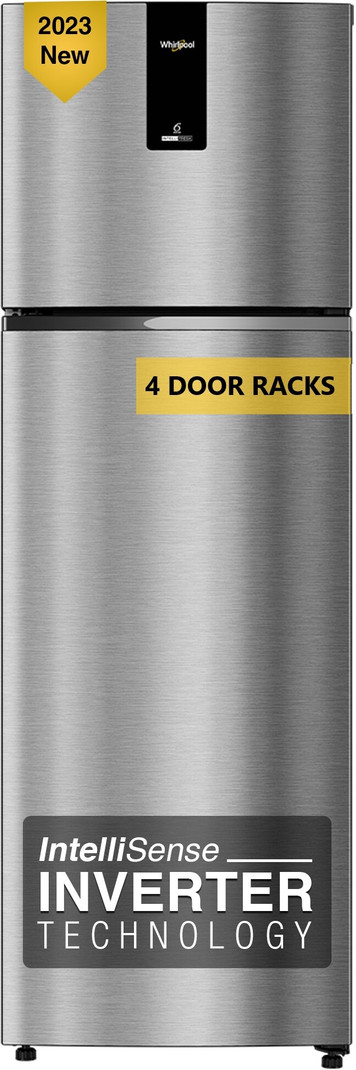 Whirlpool 231 L Frost Free Double Door 2 Star Refrigerator (Magnum Steel, IF INV ELT DF278 Magnum Steel(2S)-TL)