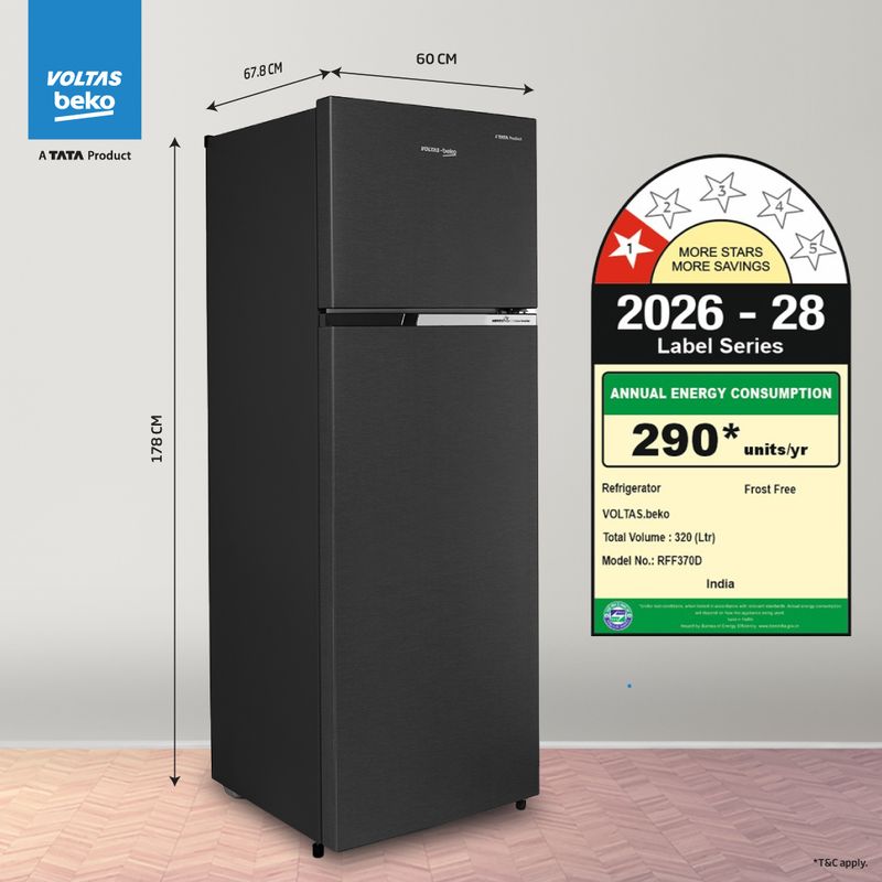 Voltas Beko 320 L Double Door Refrigerator - Image 5