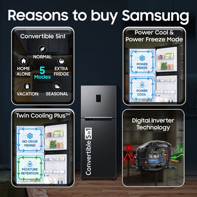 Samsung 301 L Frost Free Double Door Refrigerator 2026 Model - Image 5