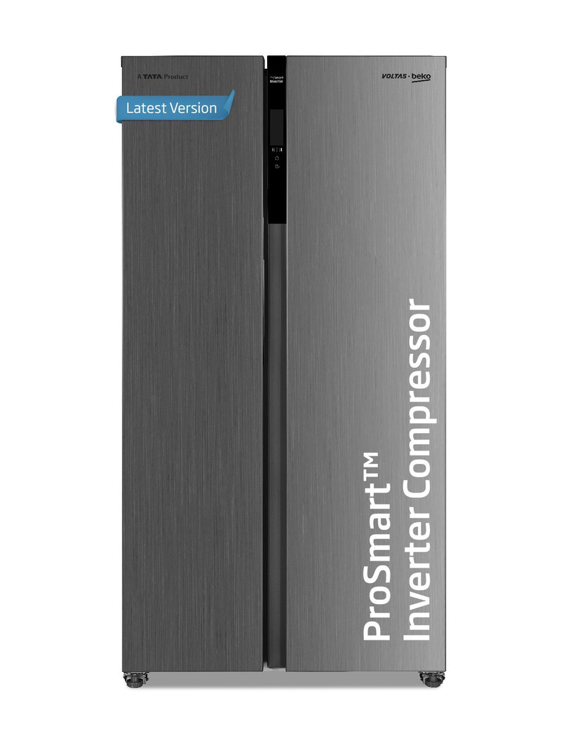 Voltas Beko 472 L Frost Free Side by Side Refrigerator INOX, RSB495/FPV300RXID