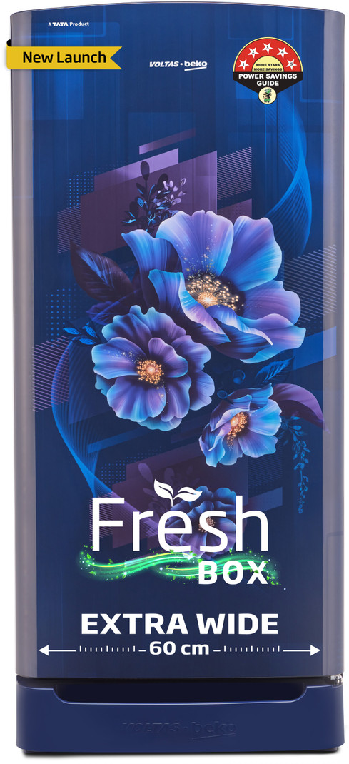 Voltas Beko 228 L Direct Cool Single Door 5 Star Refrigerator (Bonita Blue, RDC260A/W0BBRTM0B00GO)