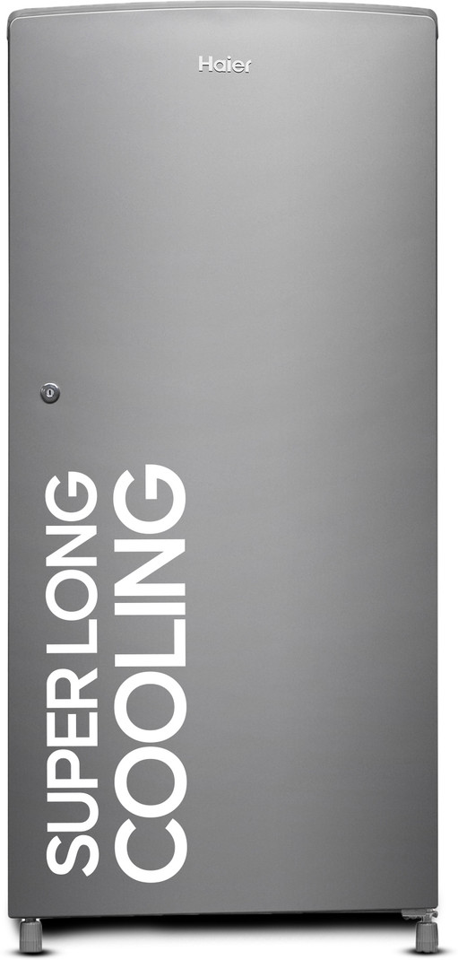 Haier 185 L Direct Cool Single Door 2 Star Refrigerator  with DEFT TechnologyLarge Vegetable Box (Moon silver, HED-19TMS-N)