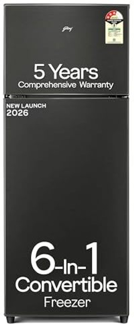 Godrej 244 L Frost Free Double Door 3 Star Refrigerator with AI Powered 6-in-1 Freezer Convertible 30 Days Farm Freshness 95%+ Food Surface Disinfecti