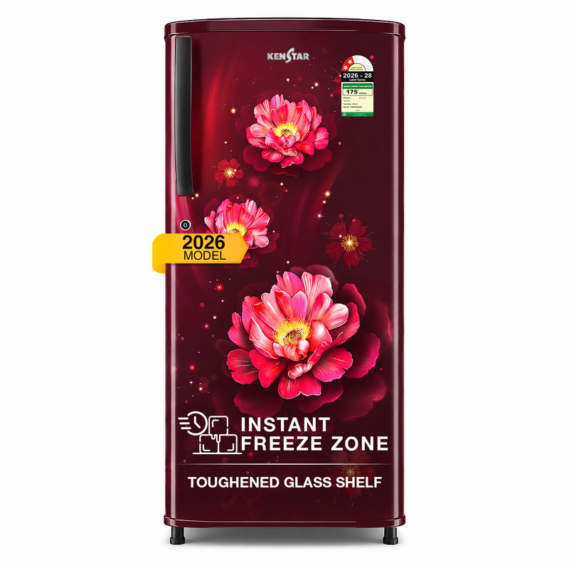 183 L Direct Cool Single Door 2 Star Refrigerator (Bloom Wine, 183BD3KS24HB.(BW))