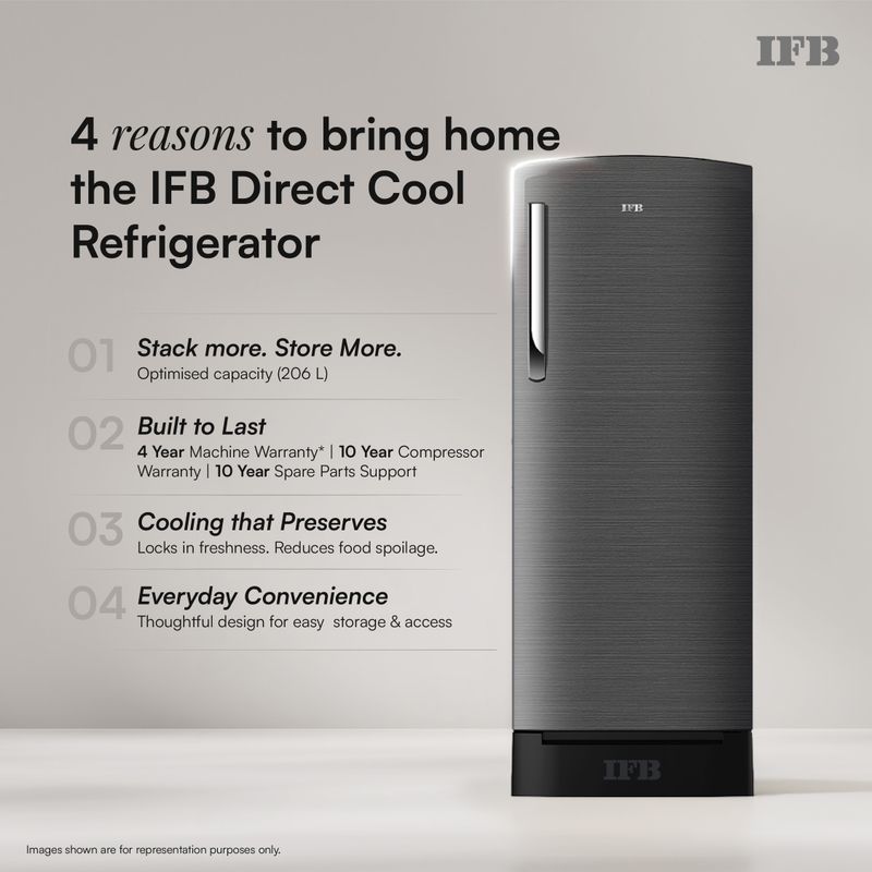 IFB 206 L Direct Cool Single Door Refrigerator - Image 3