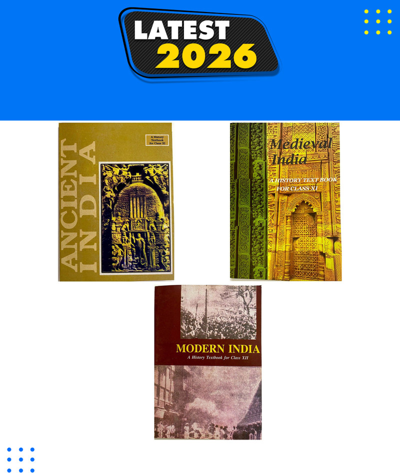NCERT HISTORY BOOKS (1) Ancient India- RS Sharma (Class-11) (2) Medieval India - Satish Chandra (Class-11) (3) Modern India - Bipin Chandra (Class-12)