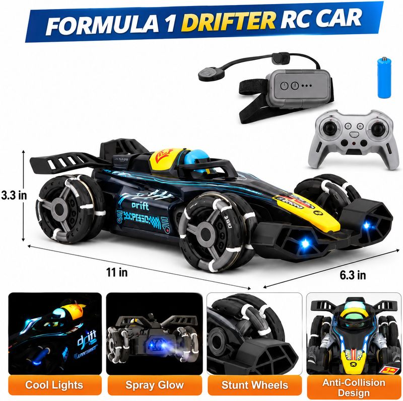 MEMOBEES 1 Remote Control Drift Car Gesture Watch - Image 4