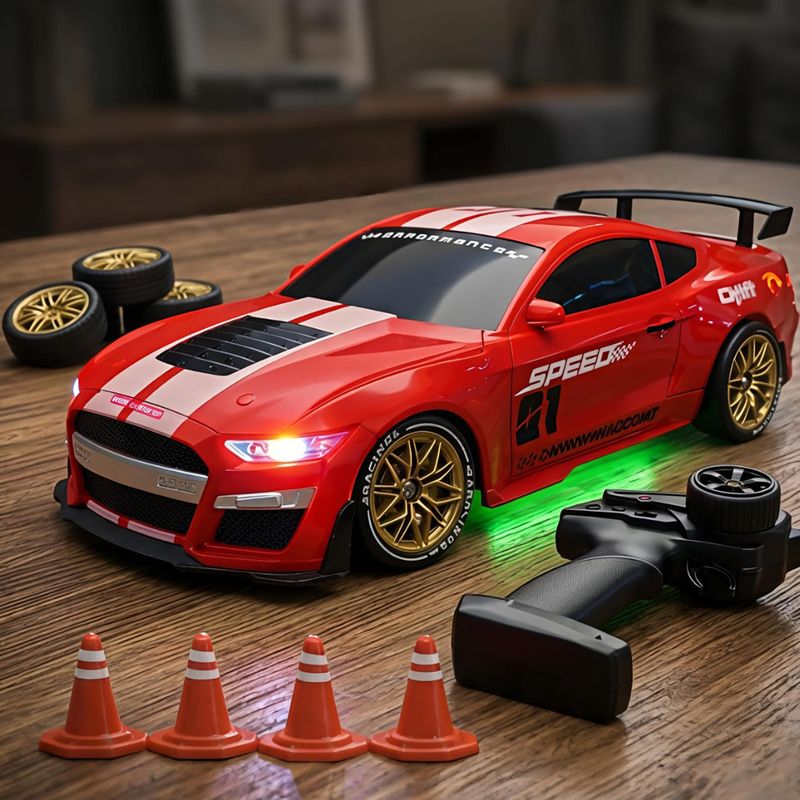 ROCKETHEART Drift Racer 2.4GHz RC Car (Red) - Image 8