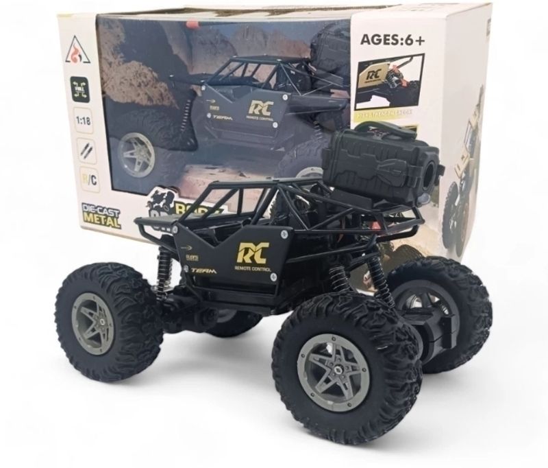 Aavkar creation Remote Control Rock Car for Kids with Mist Smoke Effect Monster Truck big size (Multicolor) - Image 3