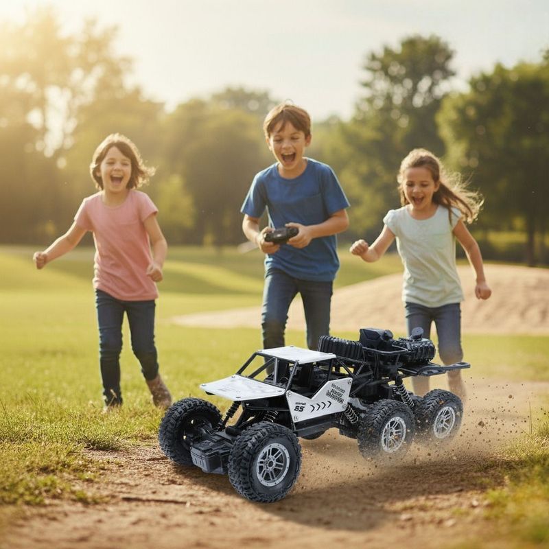 Wonder Remote Control Smoke Rock Crawler 6x6 Wheels - Image 6