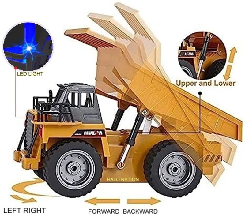 Halo Nation 6 Channel Remote Control Dumper Truck - Image 6