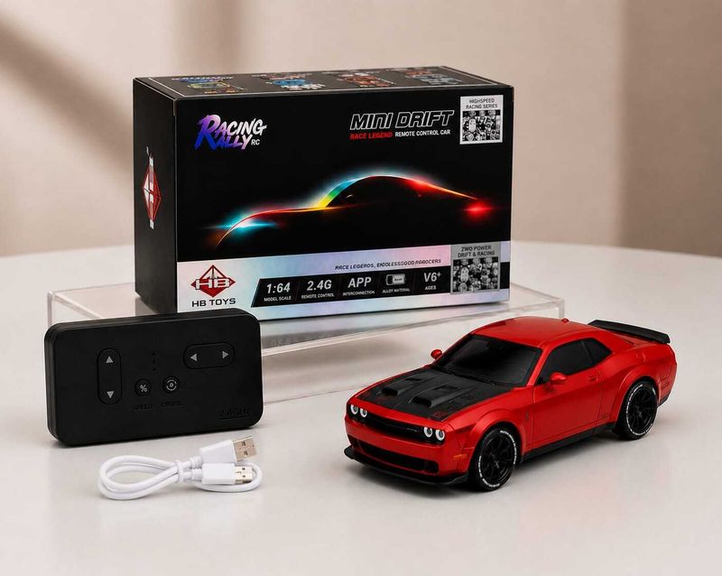 ZHASK 1:64 Scale Alloy R/C Dodge Challenger SRT Drift Car - Image 2