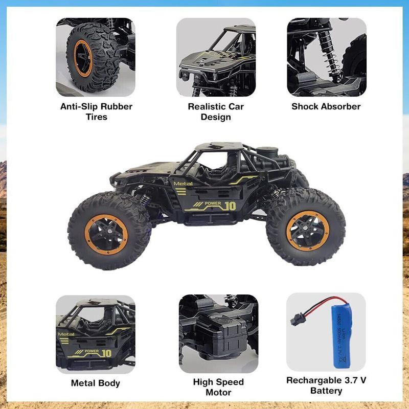 RC Car with Mist Smoke Spray and Off-Road Truck - Image 5