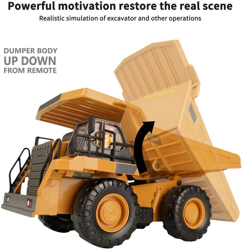 Halo Nation 6 Channel Remote Control Dumper Truck - Image 4