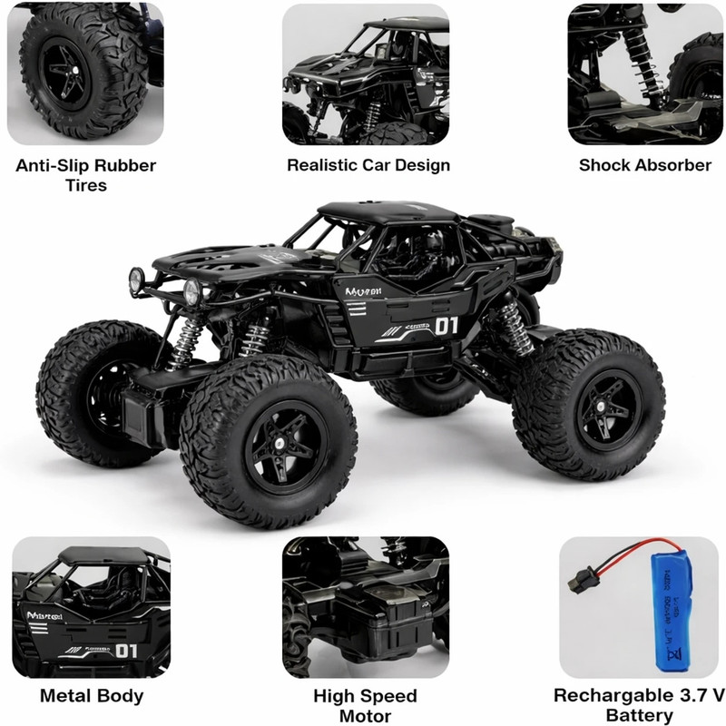 Price History of JoyAura 4x4 Crawler Remote Control Monster Truck RC ...