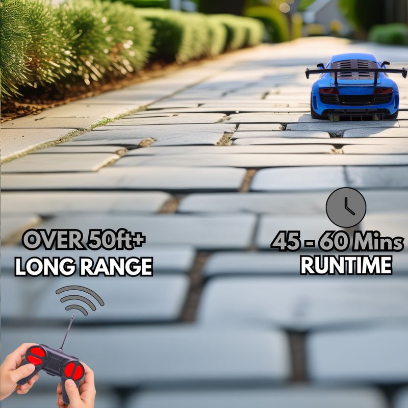 frendo फà¥à¤°à¥à¤à¤¡à¥ High Speed 1:24 Scale Rechargeable Remote Car for Kids (नà¥à¤²à¤¾) - Image 7