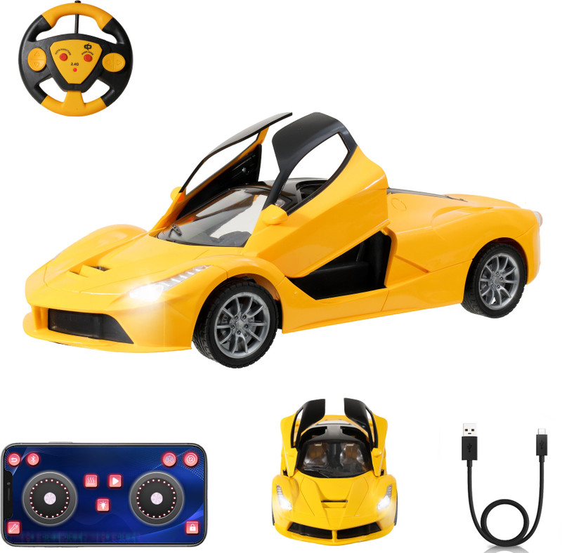 wonder sportscarremote controlled racing sports car kids yellow