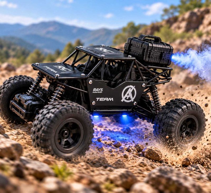Preeto Remote Control Rock Crawler with Smoke Black Colour - Image 5