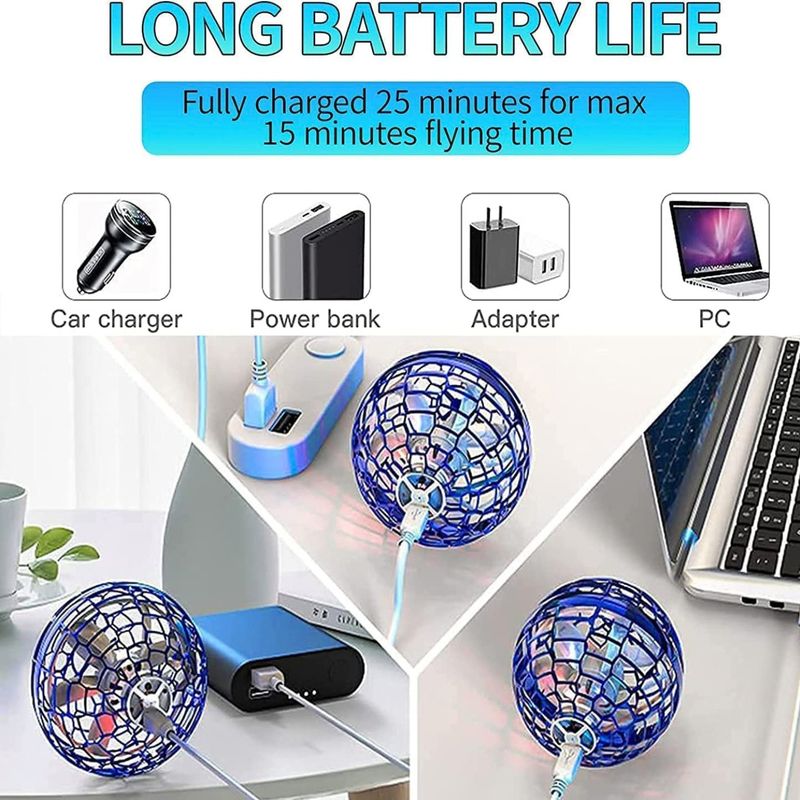 careforkids Smart Sensor Flying Ball Toy USB Fast Charging Boomerang - Image 6