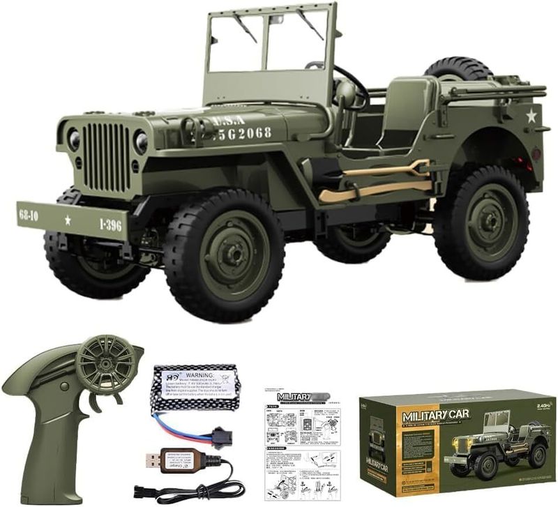 Myrra Junona 1/10 Willys MB Jeep RC Car (Multicolor) - Image 2