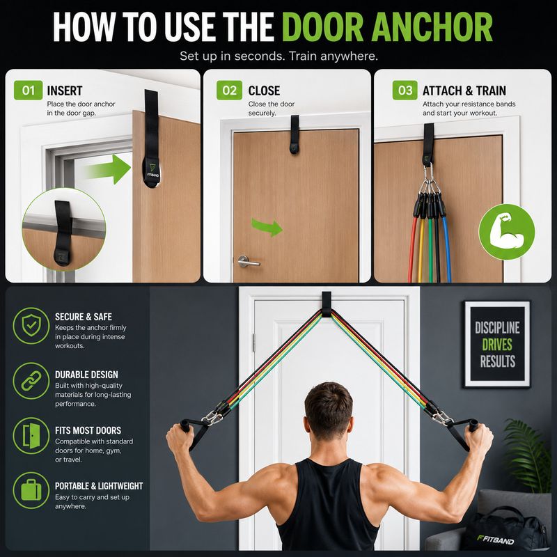 Fitness Scout Resistance Bands 5 PCS - Image 4