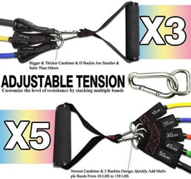 BOARDCAB 11 pcs Resistance Band Set - Image 4