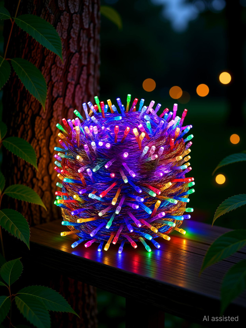 Glowhere 600 LEDs 100 m Multicolor Color Changing Bulb Rice Lights (Pack of 1)