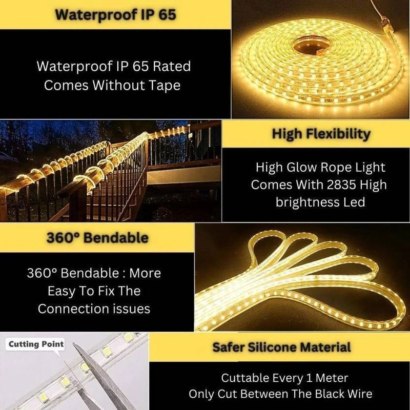 inooBeam 2400 LEDs 10.05m Yellow Steady Strip Lights - Image 6