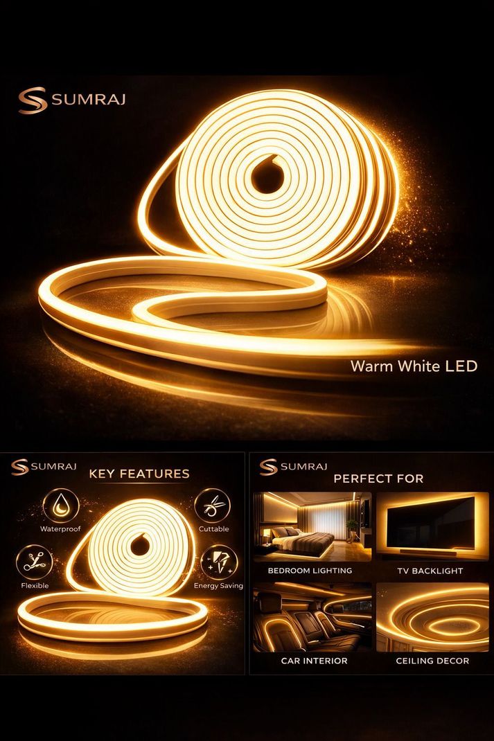 sumraj 800 LEDs 5 m Yellow Steady Strip Rice Lights (Pack of 1) - Image 5