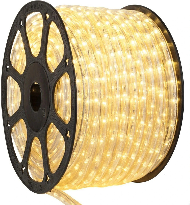 Peafowl Wholesale 1200 LEDs 10.16 m Yellow Steady Strip Rice Lights Pack of 1