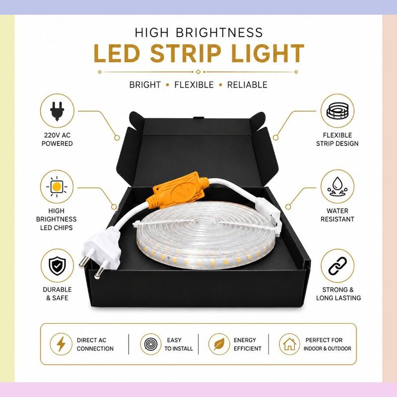 RATI RAM N SONS 600 LEDs 5m Yellow Rice Lights - Image 5