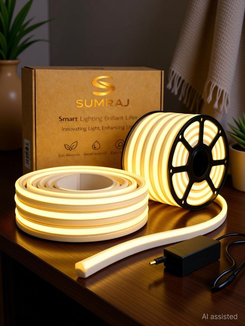 sumraj 800 LEDs 5 m Yellow Steady Strip Rice Lights (Pack of 1) - Image 2