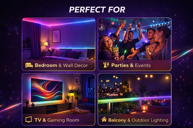 AQUABUCKET Music Sync RGB Lights Multicolor - Image 6