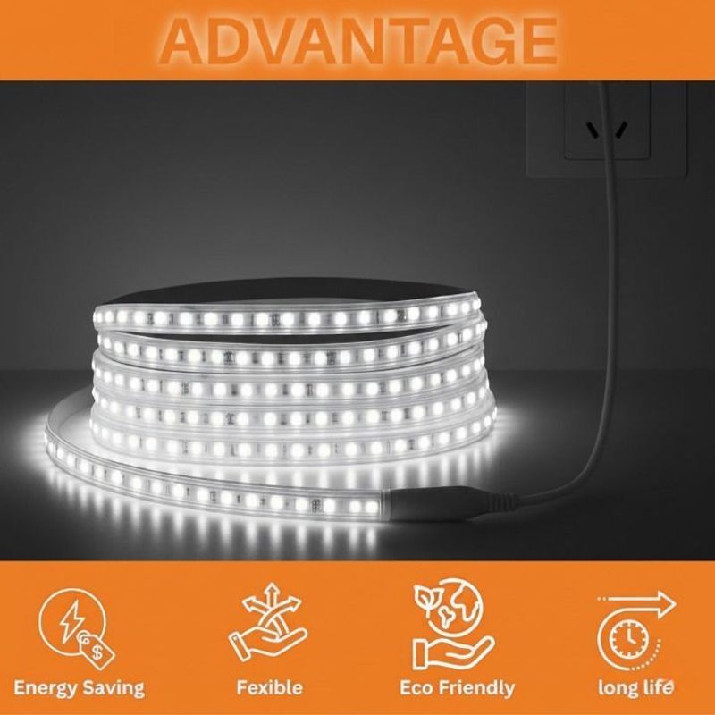 Errol 240 LEDs 2m White Steady Strip Rice Lights - Image 5