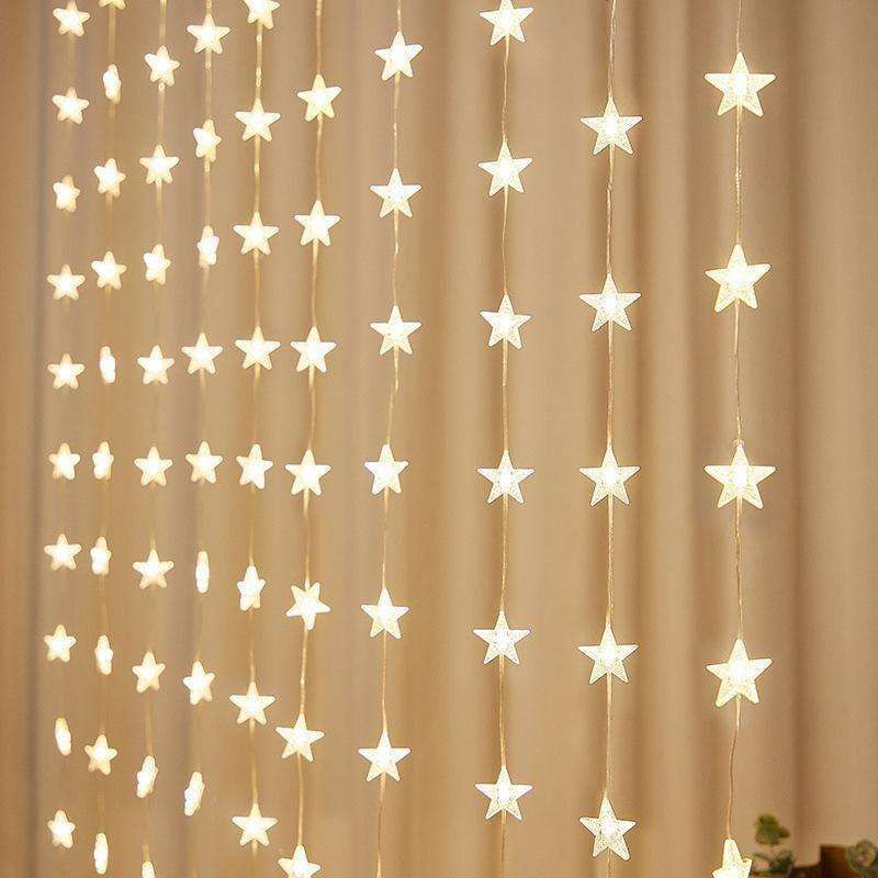 TechPride 80 LEDs 3m Yellow Flickering Star Rice Lights - Image 5