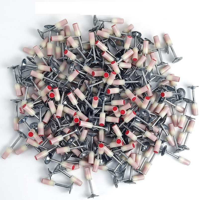 PGADHIYA Nail Gun Manual Steel Nails, Round Nails 100 pcs Rivet Heavy Duty Squeeze Rivet Gun