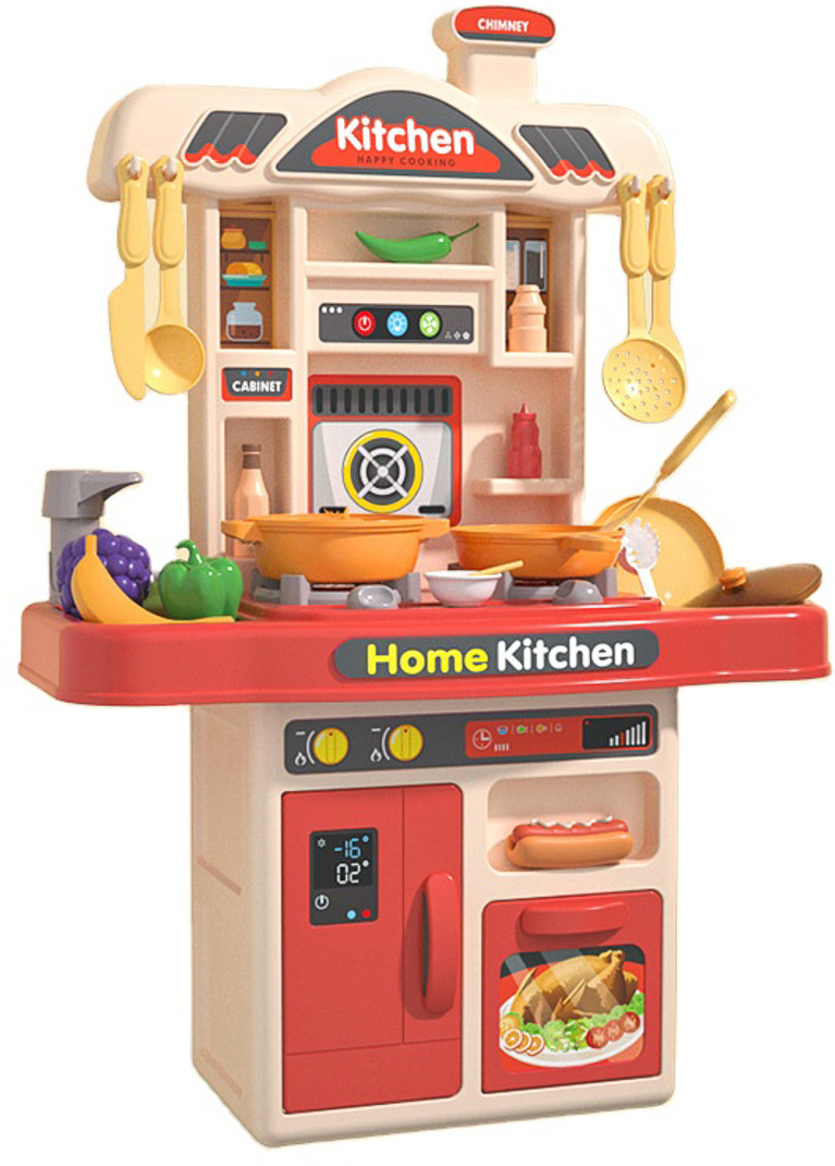 J K INTERNATIONAL 50 Pcs Kitchen Set Toys for Kids, Best Coocking Toy Pink