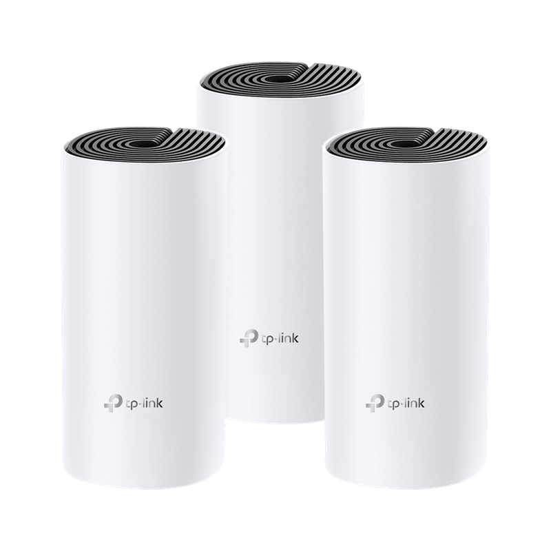 TP-Link Deco M4 AC1200 Mesh Router 2.4 GHz, 5 GHz 1200 Mbps Wifi Speed Dual Band Internal Antenna Ethernet (Cable Broadband) White