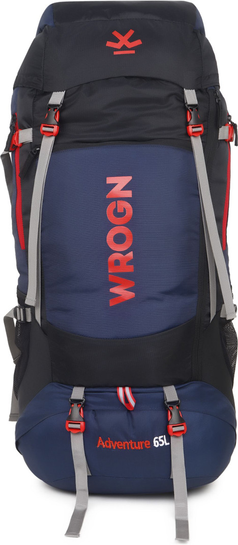 WROGN Trekking Bag For Hiking/Camping/Outdoor Sports with Rain Cover/Shoe Compartment Rucksack  - 65 L
