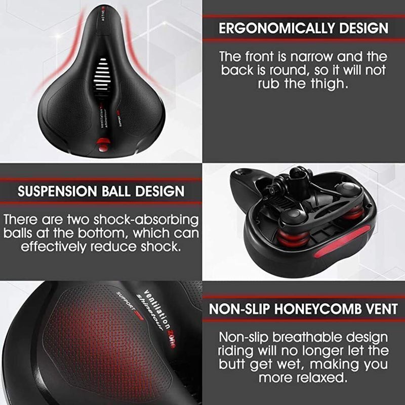 squarefit Cycle Seat Cushion with Extra Padding - Image 4