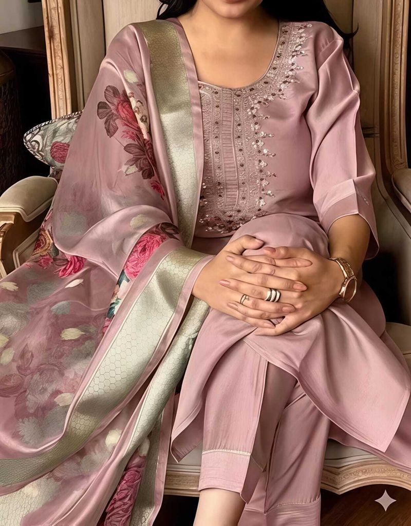 Dwarkesh Embroidered Kurta Set - Image 5
