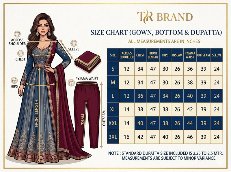 TRANDTIDE Printed Anarkali Kurta Set - Image 6