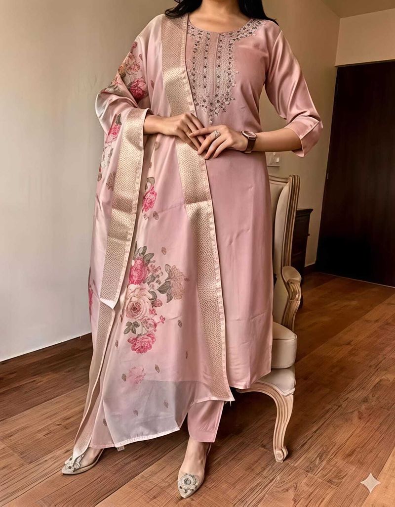 Dwarkesh Embroidered Kurta Set - Image 4