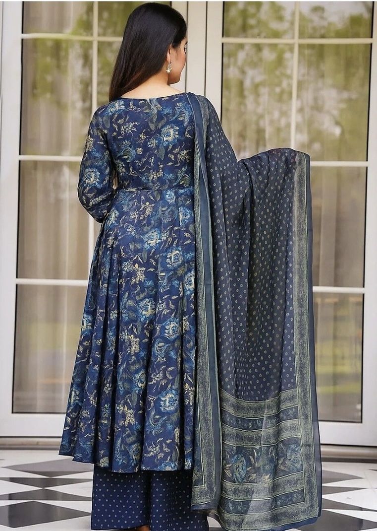 Samiksha Textile Printed Kurta, Palazzo & Dupatta Set - Image 3