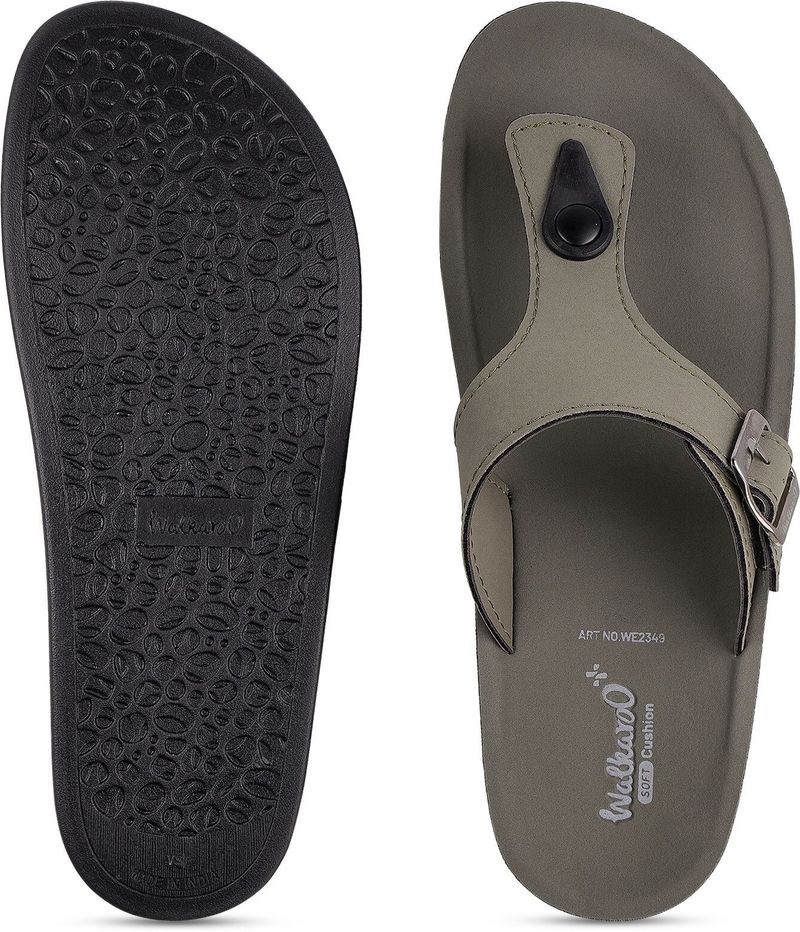 WALKAROO Women Casual Sandal (Olive, 8) - Image 4