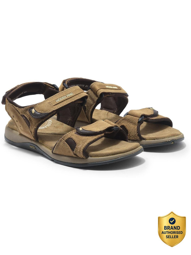 WOODLAND Men Outdoor Comfortable Lightweight Everyday Use Casual Sandal Brown , 8