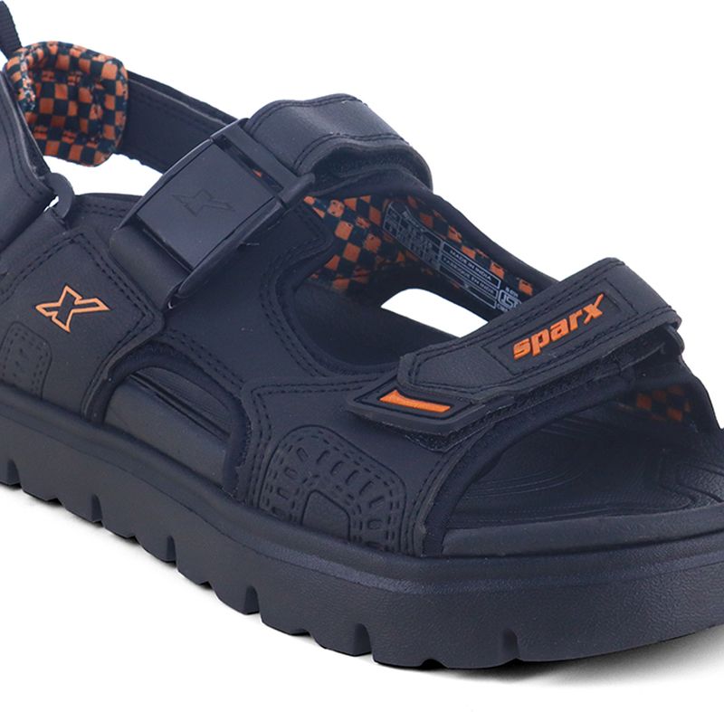 Sparx Men Casual Sandal (Black, Copper , 8) - Image 5