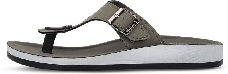WALKAROO Women Casual Sandal (Olive, 8) - Image 5